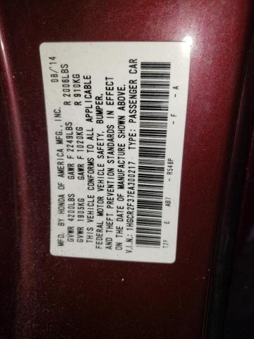 Photo 12 VIN: 1HGCR2F37EA300217 - HONDA ACCORD LX 