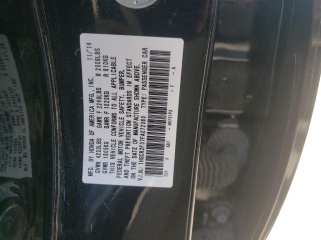 Photo 9 VIN: 1HGCR2F37FA072060 - HONDA ACCORD LX 