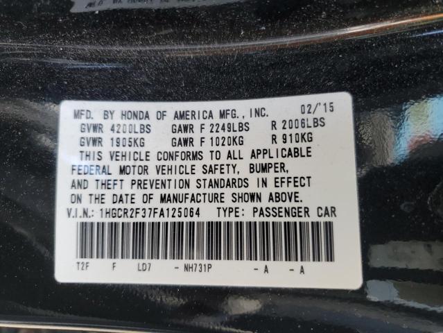 Photo 11 VIN: 1HGCR2F37FA125064 - HONDA ACCORD 