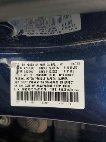 Photo 11 VIN: 1HGCR2F37FA154578 - HONDA ACCORD 