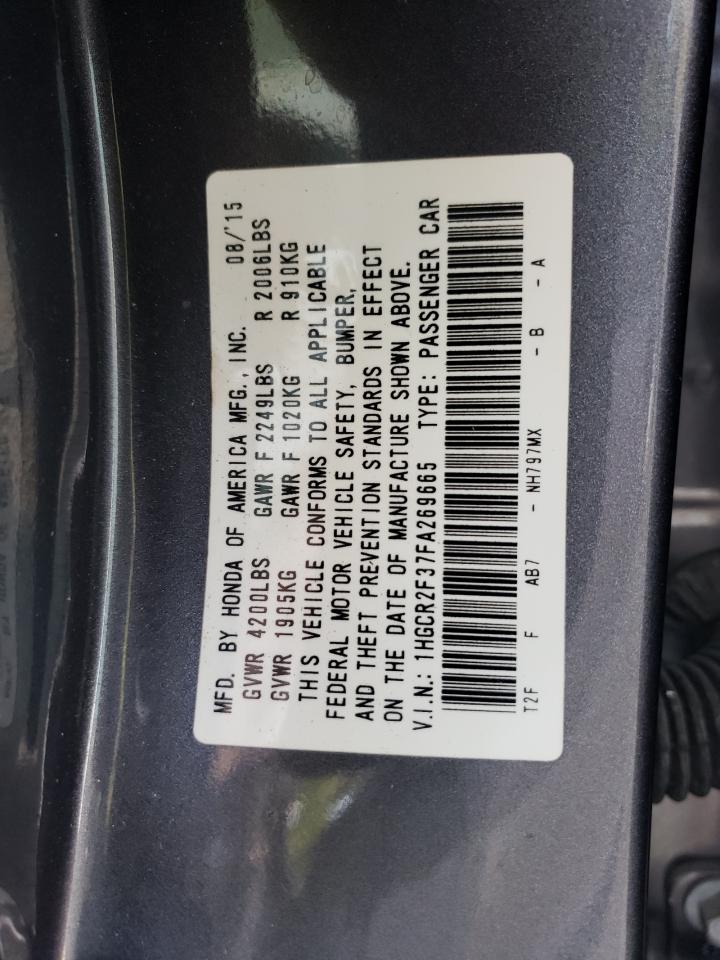 Photo 12 VIN: 1HGCR2F37FA269665 - HONDA ACCORD 