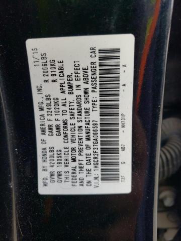 Photo 12 VIN: 1HGCR2F37GA066597 - HONDA ACCORD LX 