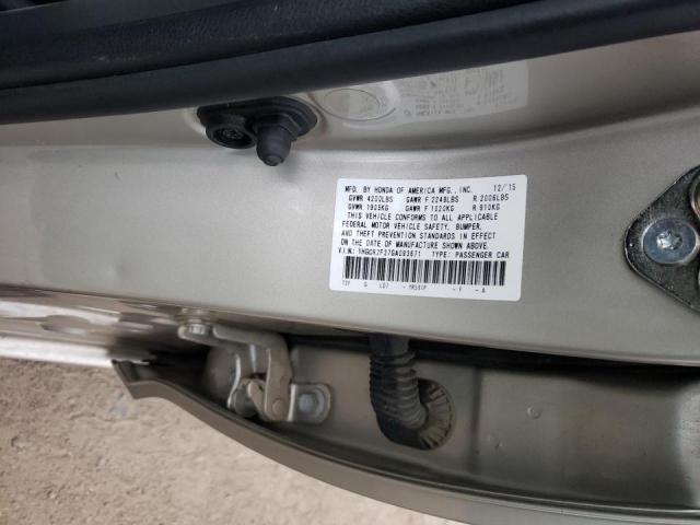 Photo 9 VIN: 1HGCR2F37GA093671 - HONDA ACCORD LX 