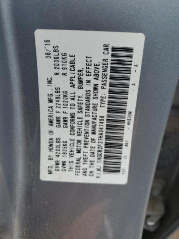 Photo 11 VIN: 1HGCR2F37HA047498 - HONDA ACCORD LX 