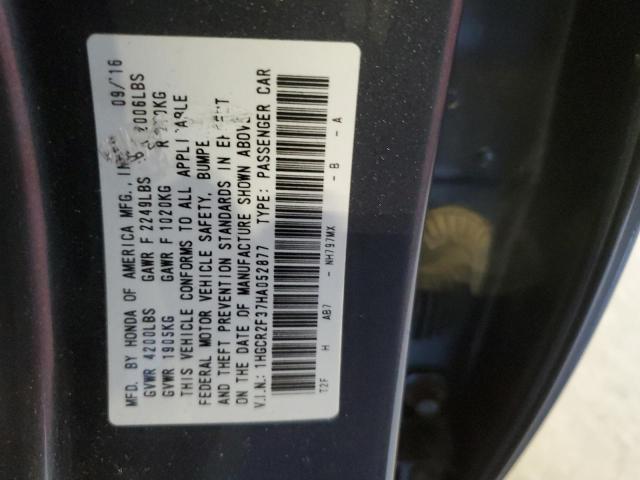 Photo 11 VIN: 1HGCR2F37HA052877 - HONDA ACCORD 