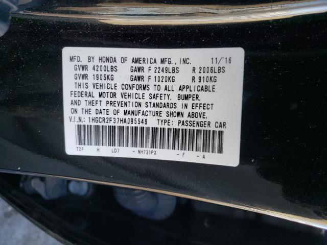 Photo 9 VIN: 1HGCR2F37HA095549 - HONDA ACCORD LX 