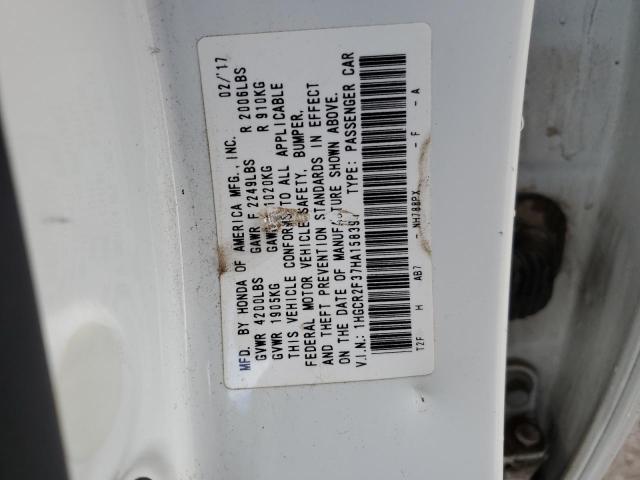 Photo 11 VIN: 1HGCR2F37HA158391 - HONDA ACCORD LX 