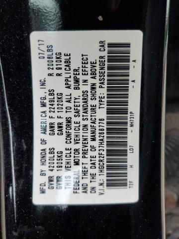 Photo 12 VIN: 1HGCR2F37HA268776 - HONDA ACCORD LX 