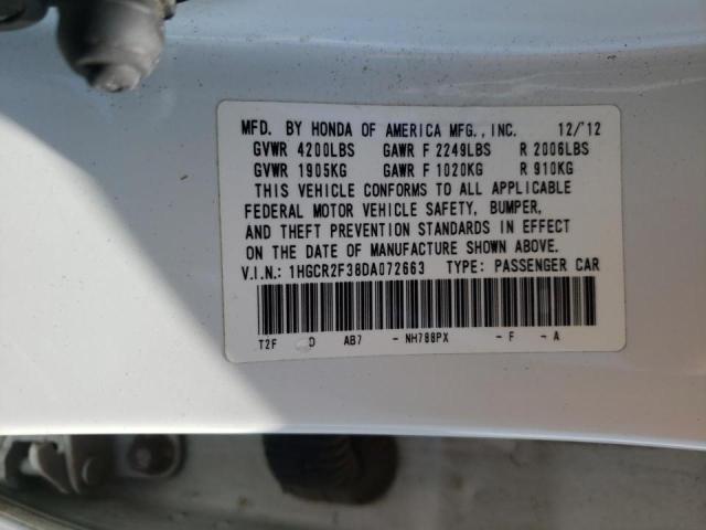 Photo 9 VIN: 1HGCR2F38DA072663 - HONDA ACCORD LX 