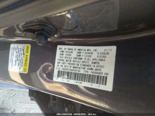 Photo 8 VIN: 1HGCR2F38DA096784 - HONDA ACCORD SDN 