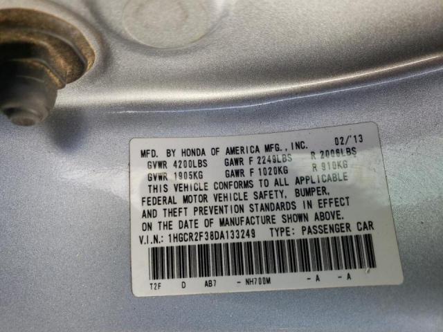 Photo 9 VIN: 1HGCR2F38DA133249 - HONDA ACCORD LX 