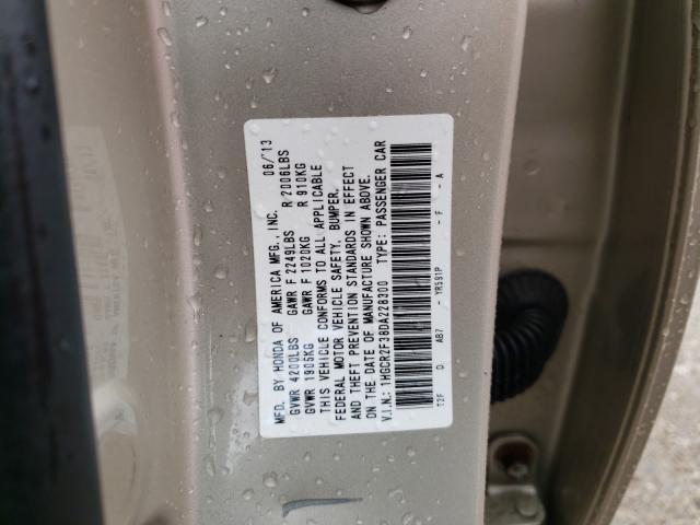 Photo 9 VIN: 1HGCR2F38DA228300 - HONDA ACCORD LX 