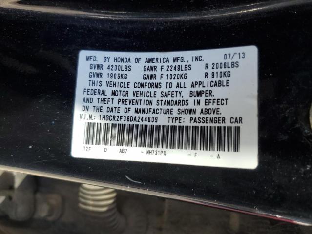 Photo 11 VIN: 1HGCR2F38DA244609 - HONDA ACCORD LX 