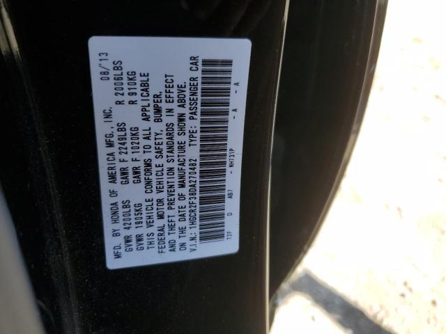 Photo 11 VIN: 1HGCR2F38DA270482 - HONDA ACCORD LX 