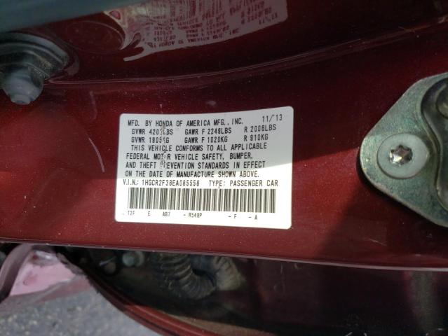 Photo 11 VIN: 1HGCR2F38EA085558 - HONDA ACCORD 