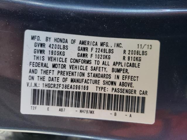 Photo 12 VIN: 1HGCR2F38EA096169 - HONDA ACCORD LX 