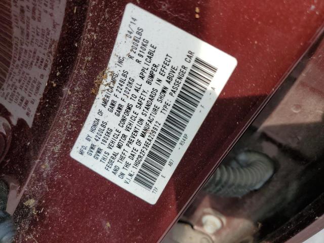 Photo 11 VIN: 1HGCR2F38EA209912 - HONDA ACCORD LX 