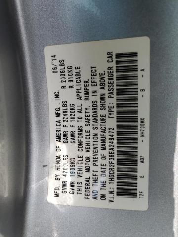 Photo 11 VIN: 1HGCR2F38EA249472 - HONDA ACCORD LX 