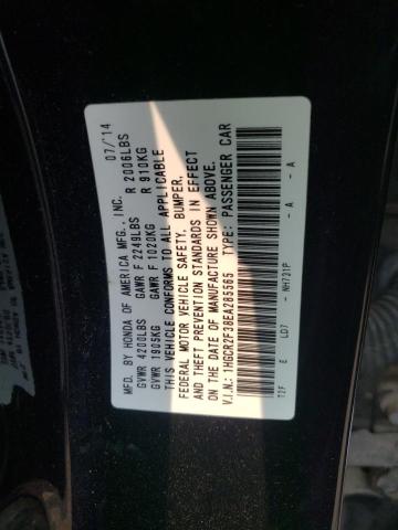 Photo 12 VIN: 1HGCR2F38EA285565 - HONDA ACCORD LX 