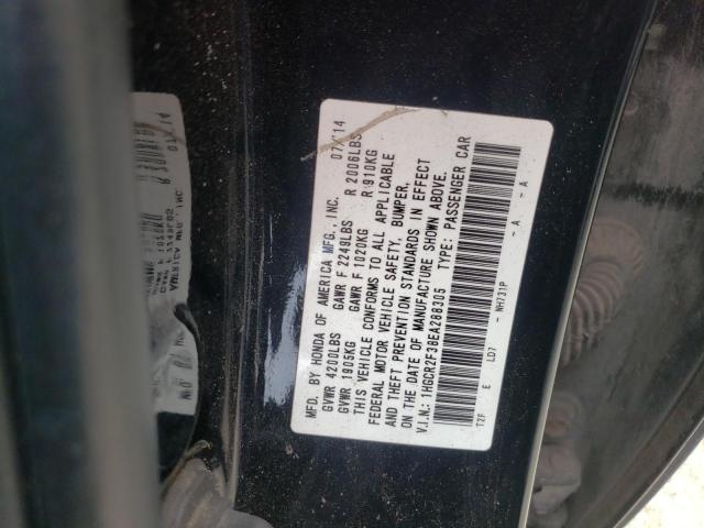 Photo 9 VIN: 1HGCR2F38EA288305 - HONDA ACCORD LX 