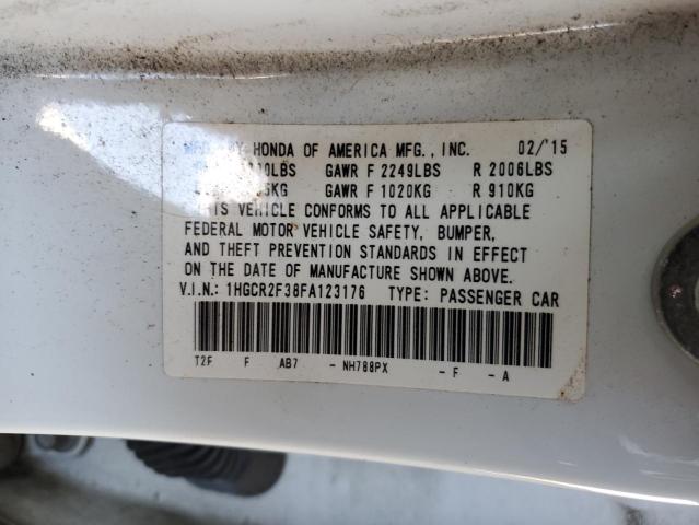 Photo 11 VIN: 1HGCR2F38FA123176 - HONDA ACCORD LX 