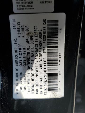 Photo 12 VIN: 1HGCR2F38FA164990 - HONDA ACCORD LX 