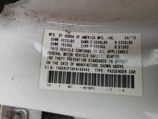 Photo 9 VIN: 1HGCR2F38FA169445 - HONDA ACCORD LX 