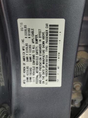 Photo 11 VIN: 1HGCR2F38FA198704 - HONDA ACCORD LX 