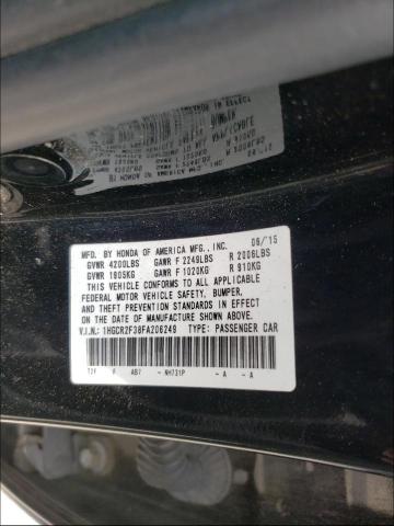 Photo 9 VIN: 1HGCR2F38FA206249 - HONDA ACCORD 