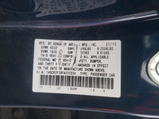 Photo 11 VIN: 1HGCR2F38FA232334 - HONDA ACCORD 