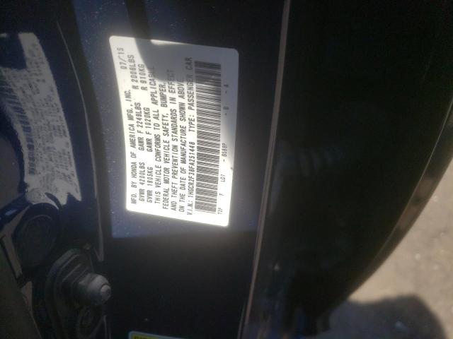 Photo 11 VIN: 1HGCR2F38FA251448 - HONDA ACCORD 