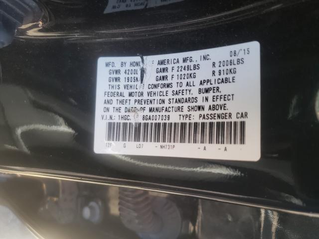 Photo 9 VIN: 1HGCR2F38GA007039 - HONDA ACCORD LX 