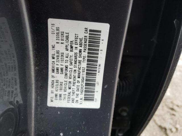 Photo 11 VIN: 1HGCR2F38GA111952 - HONDA ACCORD LX 