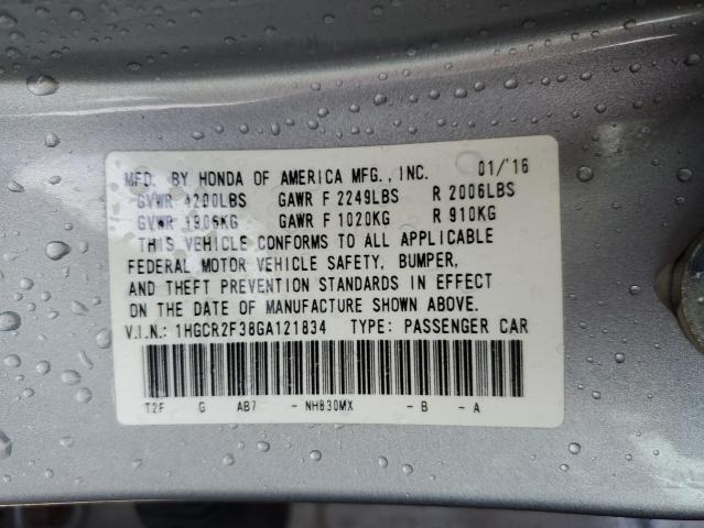 Photo 11 VIN: 1HGCR2F38GA121834 - HONDA ACCORD LX 
