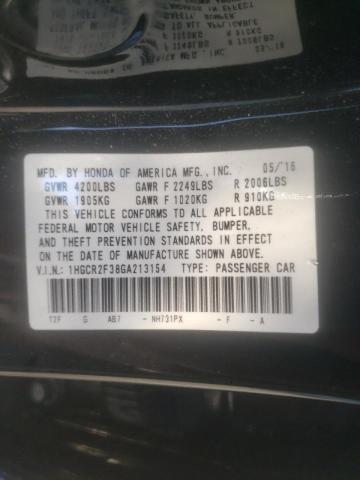 Photo 9 VIN: 1HGCR2F38GA213154 - HONDA ACCORD LX 