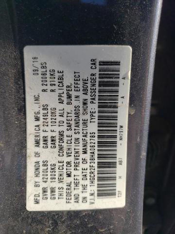 Photo 11 VIN: 1HGCR2F38HA062785 - HONDA ACCORD 