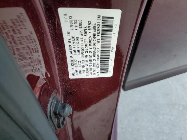 Photo 12 VIN: 1HGCR2F38HA107238 - HONDA ACCORD LX 