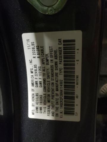 Photo 9 VIN: 1HGCR2F38HA114982 - HONDA ACCORD LX 