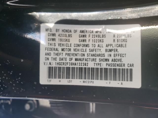 Photo 9 VIN: 1HGCR2F38HA132382 - HONDA ACCORD 