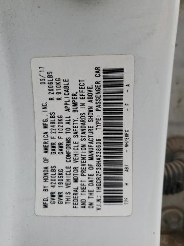 Photo 12 VIN: 1HGCR2F38HA238606 - HONDA ACCORD LX 