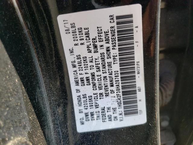 Photo 12 VIN: 1HGCR2F38HA287630 - HONDA ACCORD LX 