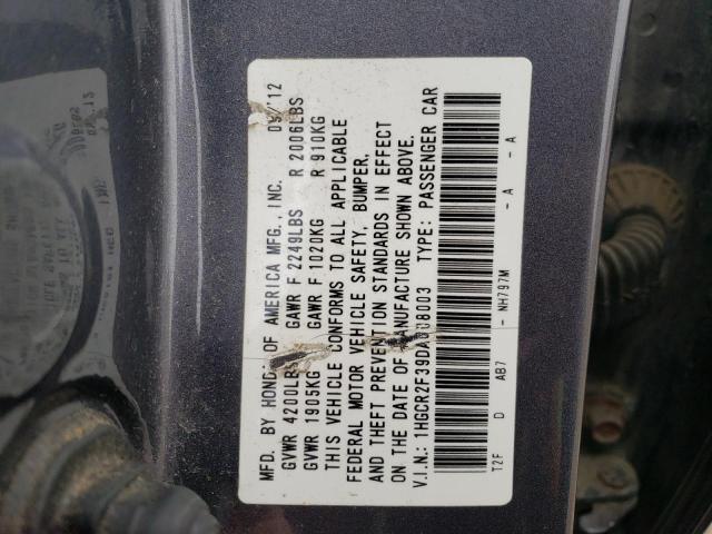 Photo 12 VIN: 1HGCR2F39DA008003 - HONDA ACCORD 