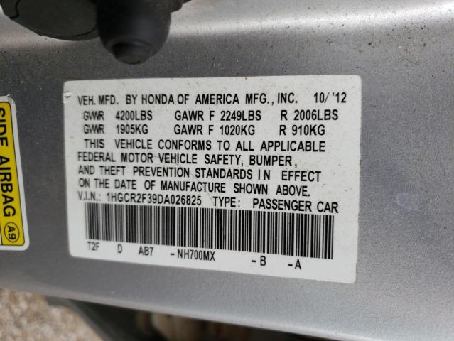 Photo 11 VIN: 1HGCR2F39DA026825 - HONDA ACCORD 