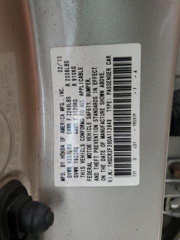 Photo 9 VIN: 1HGCR2F39DA113849 - HONDA ACCORD LX 