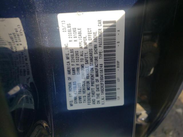 Photo 9 VIN: 1HGCR2F39DA156748 - HONDA ACCORD LX 