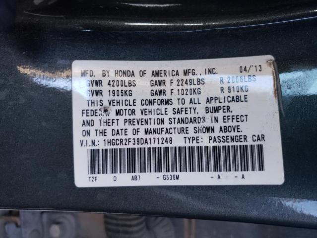 Photo 12 VIN: 1HGCR2F39DA171248 - HONDA ACCORD LX 