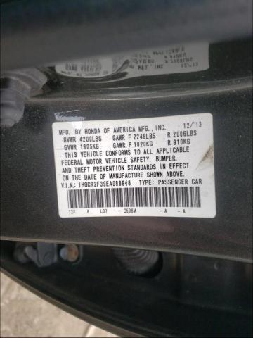 Photo 9 VIN: 1HGCR2F39EA098948 - HONDA ACCORD LX 