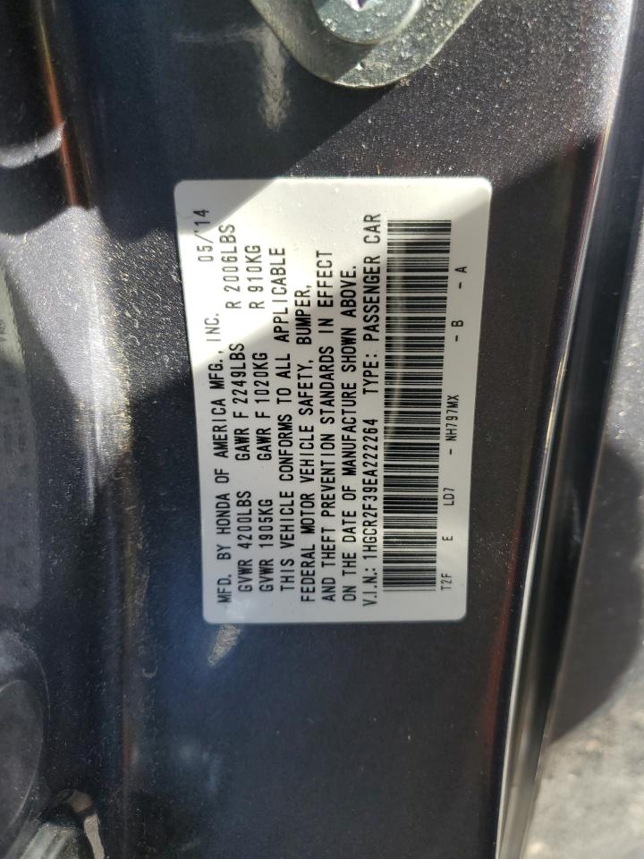 Photo 12 VIN: 1HGCR2F39EA222264 - HONDA ACCORD 