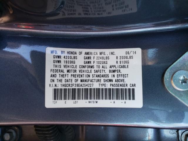 Photo 9 VIN: 1HGCR2F39EA254227 - HONDA ACCORD LX 