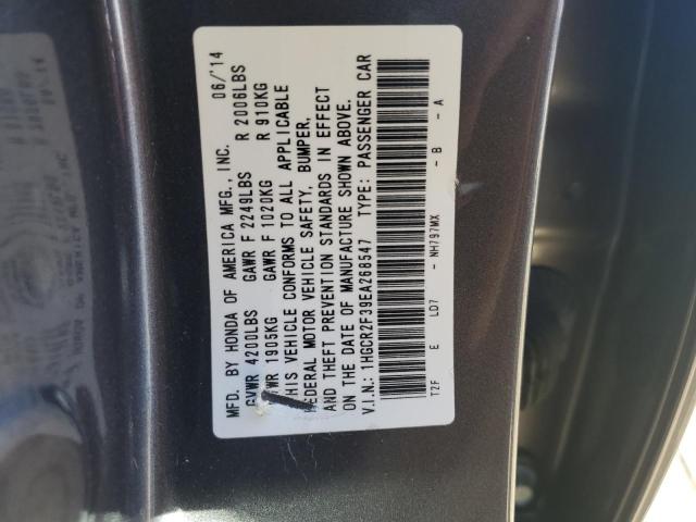 Photo 11 VIN: 1HGCR2F39EA268547 - HONDA ACCORD LX 